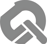Минималистичный абстрактный логотип колледжа подготовки учителей в серых тонах на белом фоне